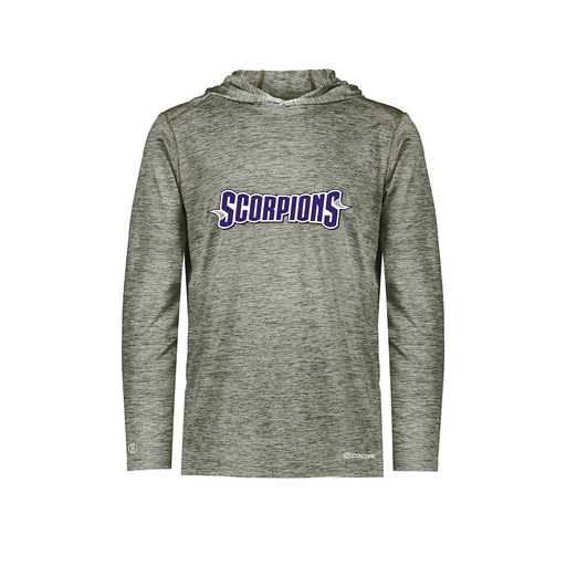 [FOLHCGGY-YS-LOGO1] Decker Youth Charge Hoodie (Youth S, Gray, Logo 1)